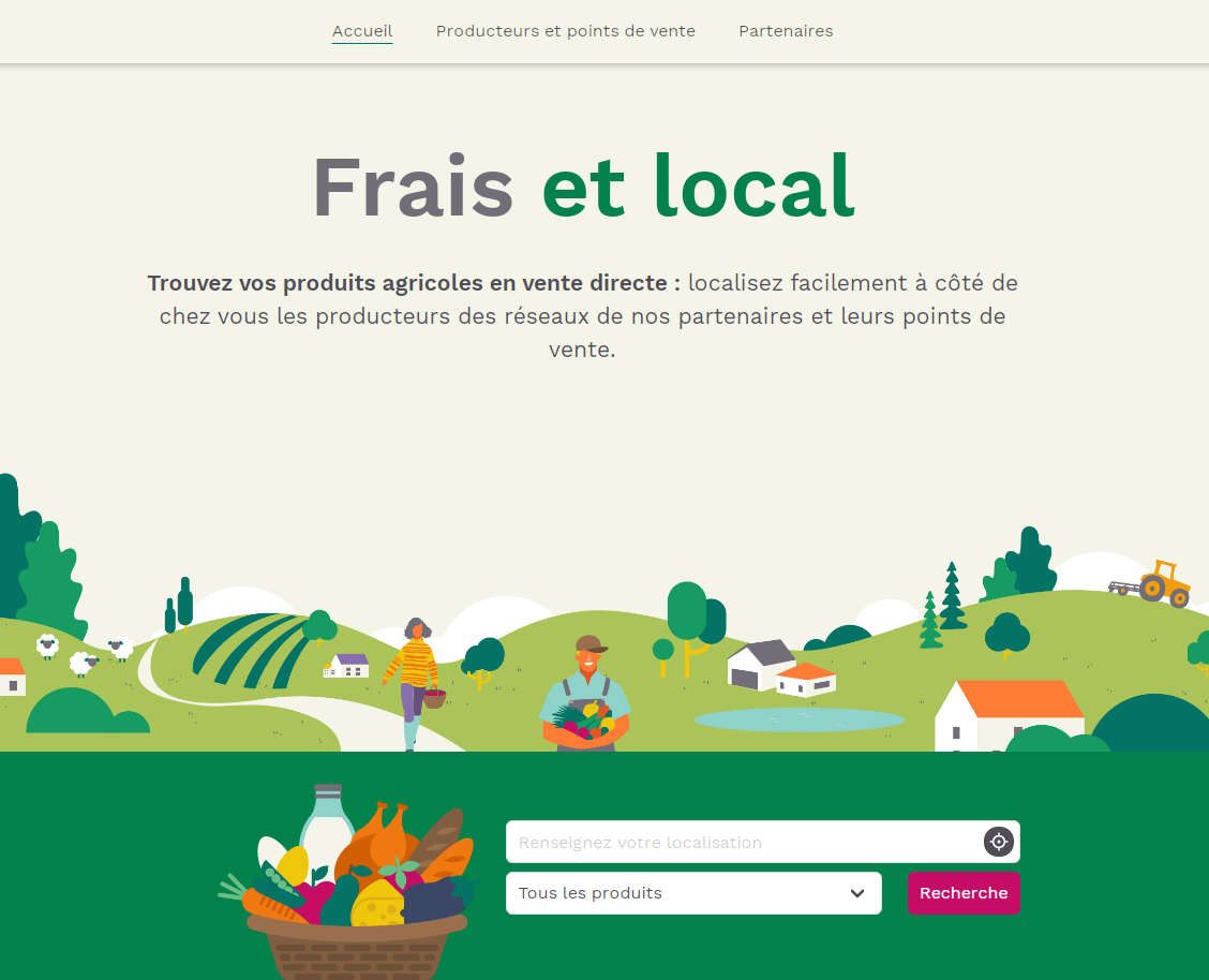 Frais et local : la plateforme pour trouver des producteurs près de chez soi