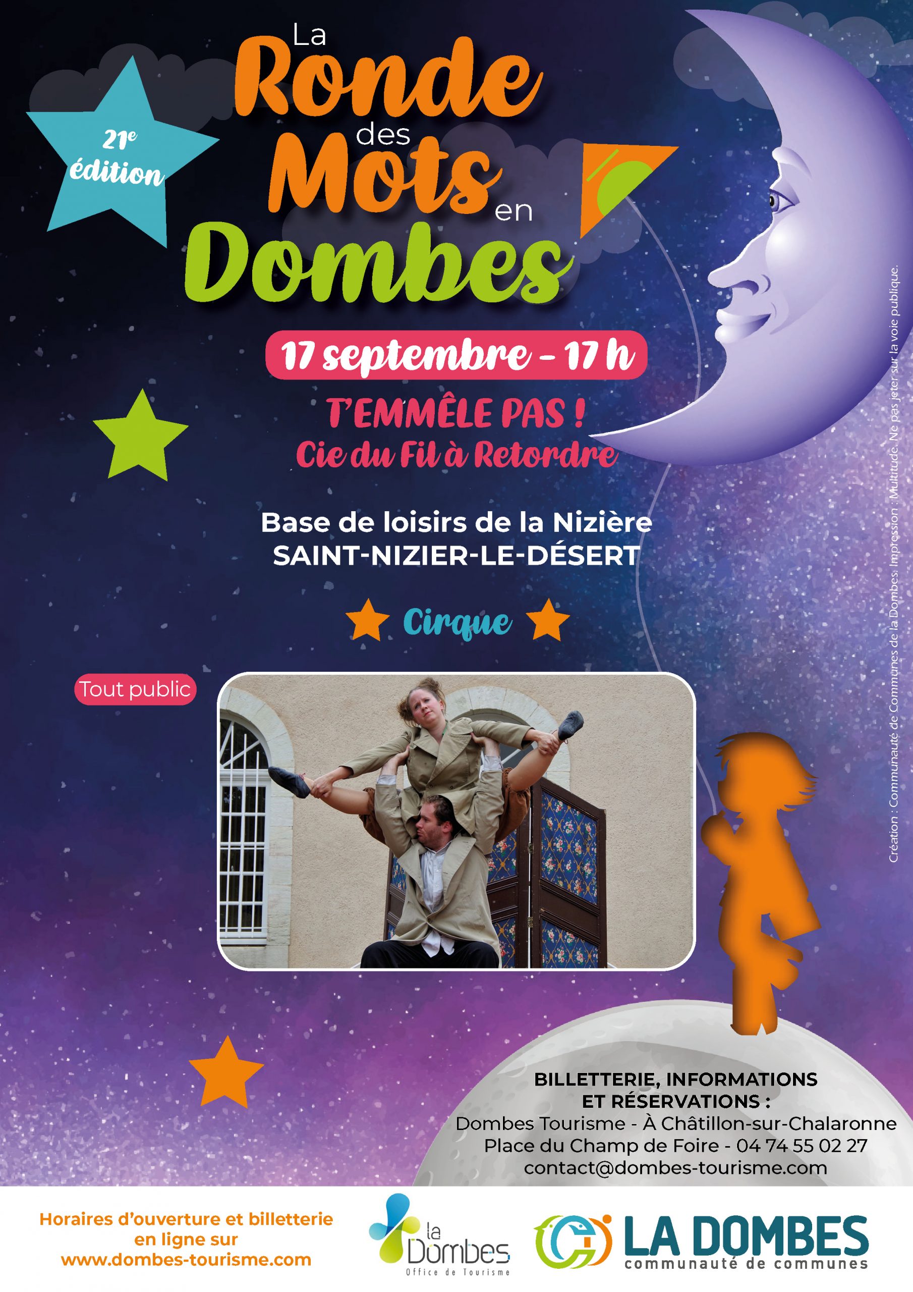 La Ronde des mots : rendez-vous à la base de loisirs de la Nizière le 17/09