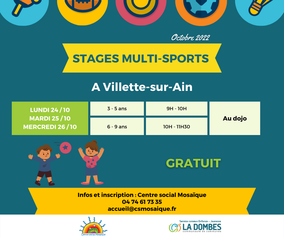 Des stages multi-sports pendant les vacances
