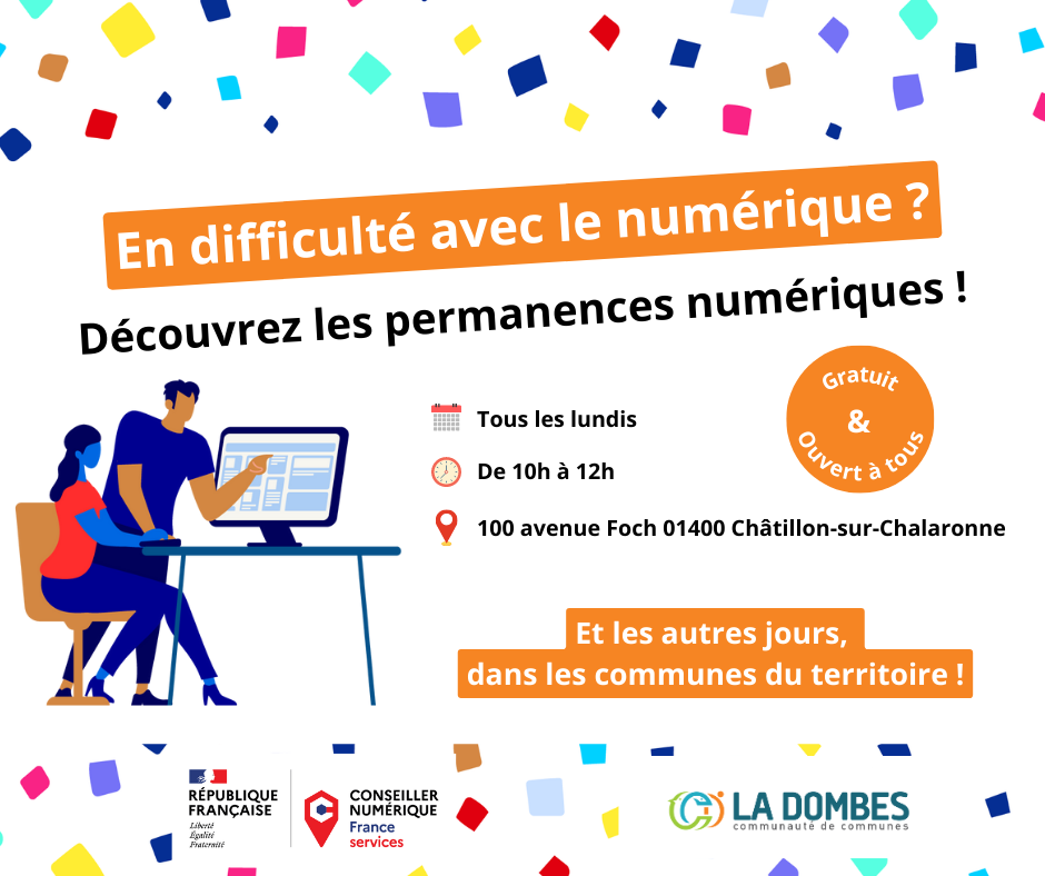 Chaque lundi, votre permanence numérique à la CCD