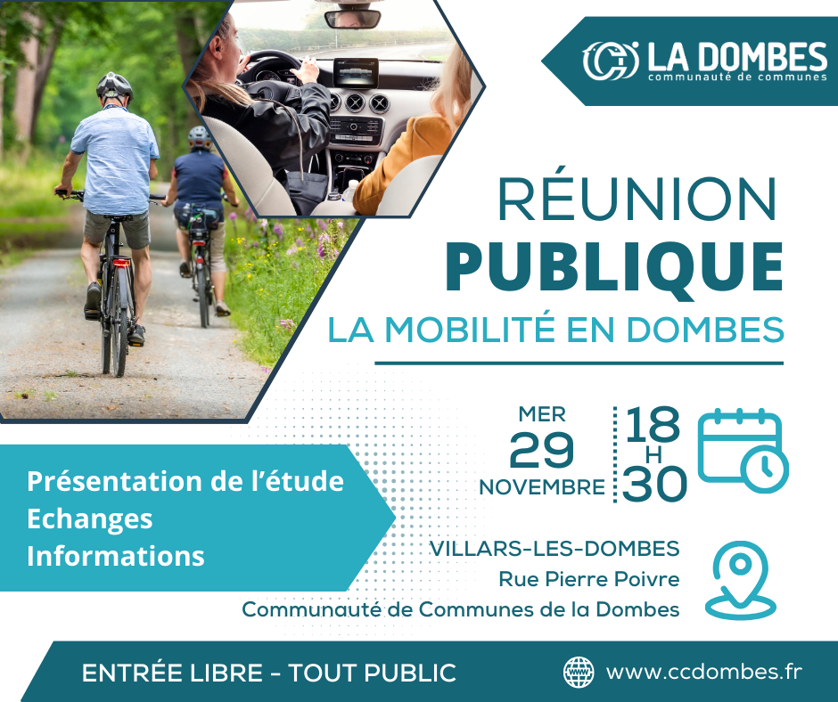 Réunion publique : la mobilité en Dombes