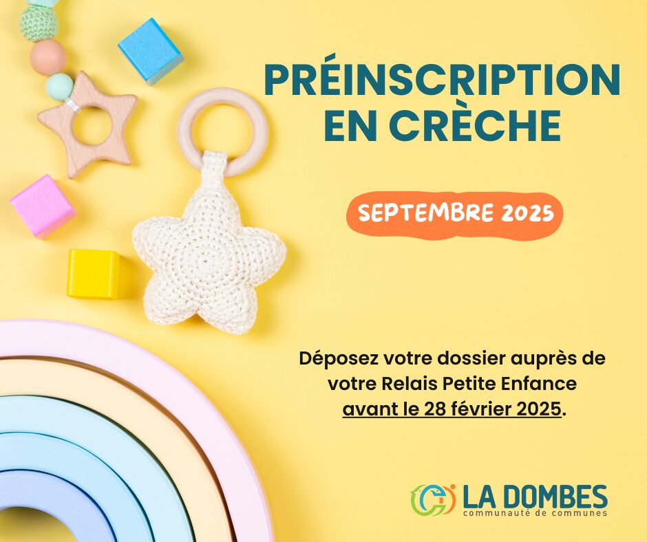 Pensez à déposer votre dossier de préinscription à la crèche