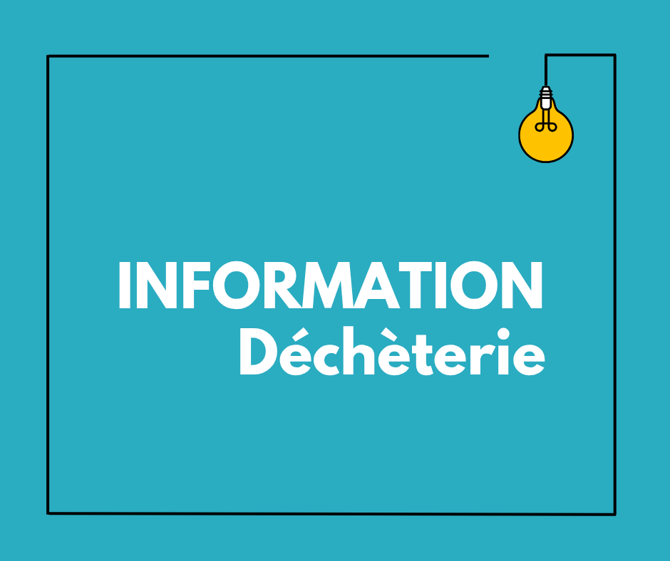 Fermeture des déchèteries le 1er novembre