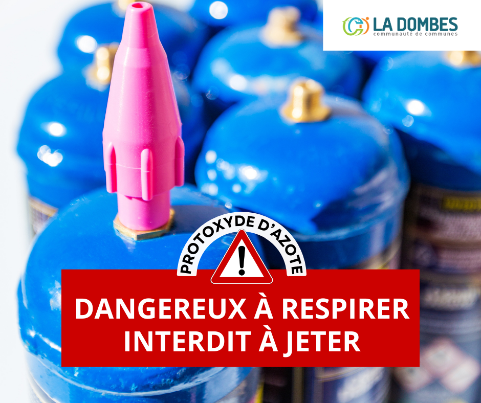 Bouteilles de protoxyde d’azote : attention, danger !