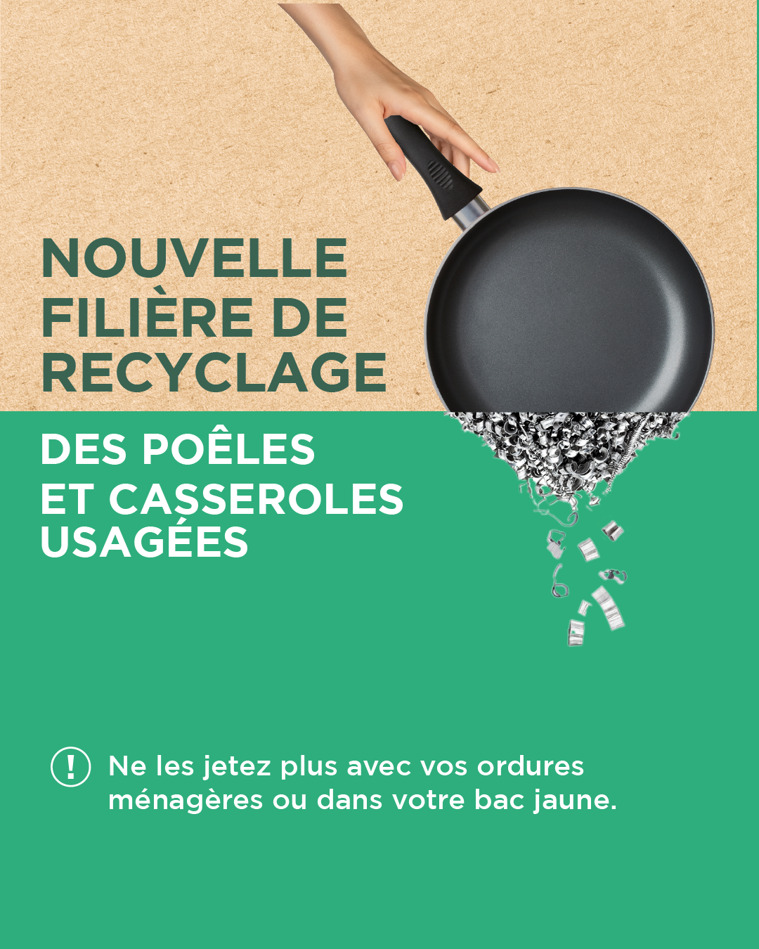 Le recyclage de vos poêles et casseroles en question