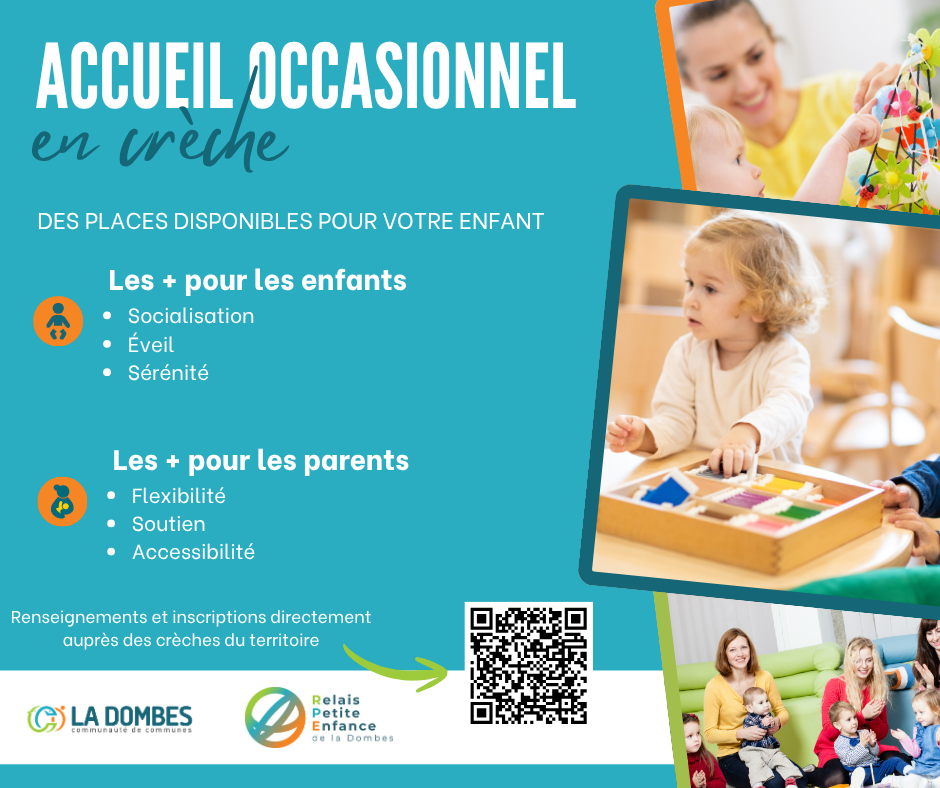 Accueil occasionnel en crèche : des places disponibles